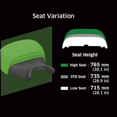 High seat (+30mm) (Eliminator 500) ERGO-FIT™
